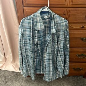 Tommy Bahama Button Down Mens Flannel 2XL